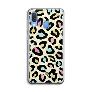 CaseCompany Leopard pattern: Samsung Galaxy A40 Transparant Hoesje