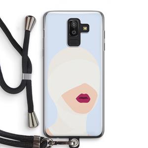 CaseCompany Incognito: Samsung Galaxy J8 (2018) Transparant Hoesje met koord