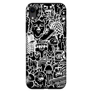 CaseCompany Vexx Black Mixtape: iPhone XR Tough Case