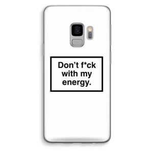 CaseCompany My energy: Samsung Galaxy S9 Transparant Hoesje