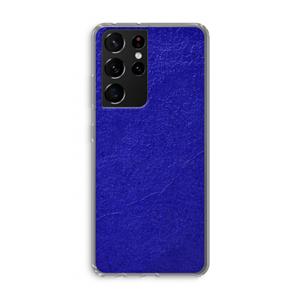 CaseCompany Majorelle Blue: Samsung Galaxy S21 Ultra Transparant Hoesje