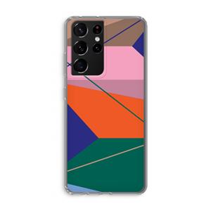 CaseCompany Gestalte 1: Samsung Galaxy S21 Ultra Transparant Hoesje