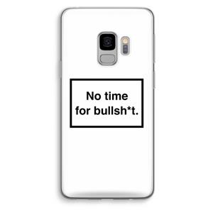 CaseCompany No time: Samsung Galaxy S9 Transparant Hoesje