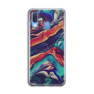 CaseCompany Chameleon Sun: Samsung Galaxy A40 Transparant Hoesje