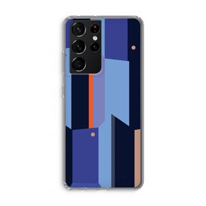 CaseCompany Gestalte 3: Samsung Galaxy S21 Ultra Transparant Hoesje