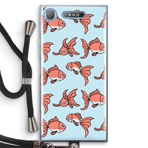 CaseCompany Blub: Sony Xperia XZ1 Transparant Hoesje met koord