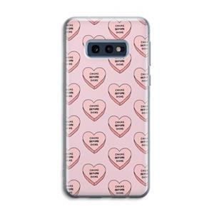 CaseCompany Chicks before dicks: Samsung Galaxy S10e Transparant Hoesje
