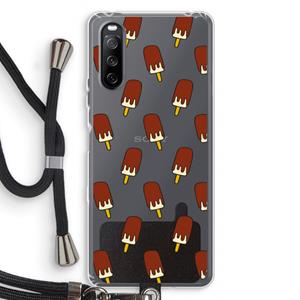 CaseCompany Yummy: Sony Sony Xperia 10 III Transparant Hoesje met koord