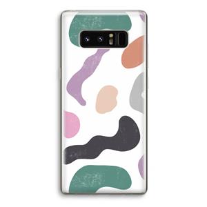 CaseCompany Memphis Shapes: Samsung Galaxy Note 8 Transparant Hoesje