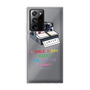 CaseCompany Smile: Samsung Galaxy Note 20 Ultra / Note 20 Ultra 5G Transparant Hoesje