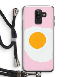 CaseCompany Sunny side up: Samsung Galaxy J8 (2018) Transparant Hoesje met koord