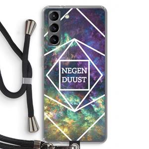 CaseCompany Negenduust ruimte: Samsung Galaxy S21 Transparant Hoesje met koord