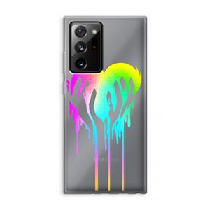 CaseCompany Hold My Heart: Samsung Galaxy Note 20 Ultra / Note 20 Ultra 5G Transparant Hoesje