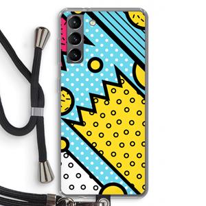 CaseCompany Pop Art #1: Samsung Galaxy S21 Transparant Hoesje met koord