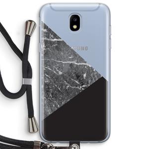 CaseCompany Combinatie marmer: Samsung Galaxy J5 (2017) Transparant Hoesje met koord