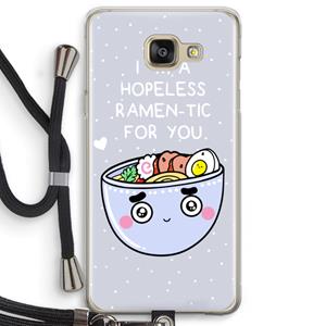 CaseCompany I'm A Hopeless Ramen-Tic For You: Samsung Galaxy A5 (2016) Transparant Hoesje met koord