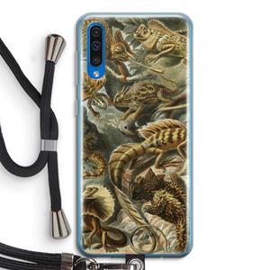 CaseCompany Haeckel Lacertilia: Samsung Galaxy A50 Transparant Hoesje met koord