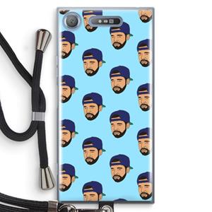CaseCompany Drake Away: Sony Xperia XZ1 Transparant Hoesje met koord