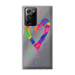 CaseCompany Melts My Heart: Samsung Galaxy Note 20 Ultra / Note 20 Ultra 5G Transparant Hoesje
