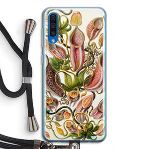 CaseCompany Haeckel Nepenthaceae: Samsung Galaxy A50 Transparant Hoesje met koord