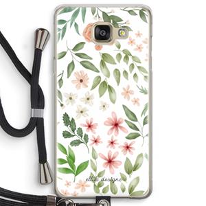 CaseCompany Botanical sweet flower heaven: Samsung Galaxy A5 (2016) Transparant Hoesje met koord