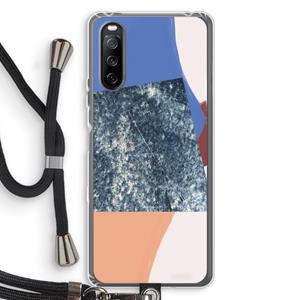 CaseCompany Billy: Sony Sony Xperia 10 III Transparant Hoesje met koord