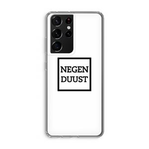 CaseCompany Negenduust vierkant: Samsung Galaxy S21 Ultra Transparant Hoesje