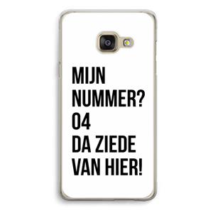 CaseCompany Da ziede van hier: Samsung A3 (2017) Transparant Hoesje