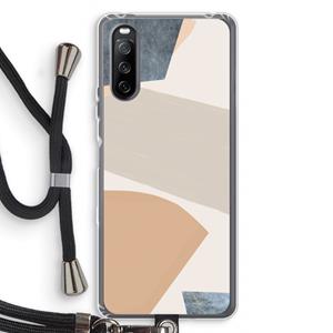 CaseCompany Formo: Sony Sony Xperia 10 III Transparant Hoesje met koord