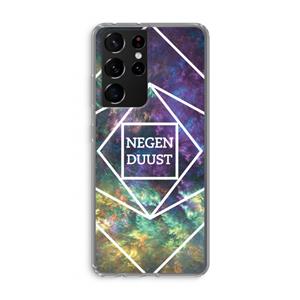 CaseCompany Negenduust ruimte: Samsung Galaxy S21 Ultra Transparant Hoesje