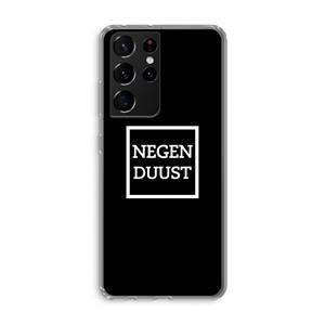 CaseCompany Negenduust black: Samsung Galaxy S21 Ultra Transparant Hoesje
