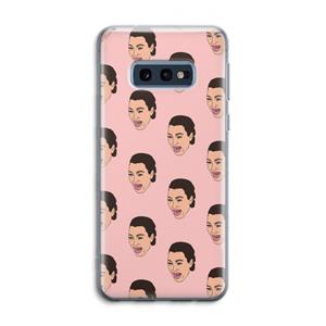CaseCompany Ugly Cry Call: Samsung Galaxy S10e Transparant Hoesje