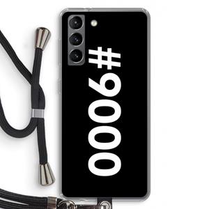 CaseCompany 9000: Samsung Galaxy S21 Transparant Hoesje met koord