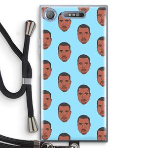 CaseCompany Kanye Call Me℃: Sony Xperia XZ1 Transparant Hoesje met koord