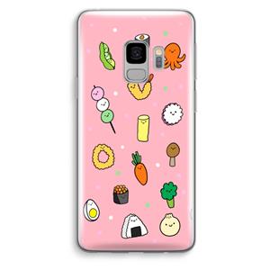 CaseCompany Happy bento friends: Samsung Galaxy S9 Transparant Hoesje