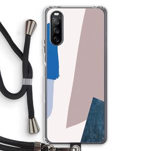 CaseCompany Lapis: Sony Sony Xperia 10 III Transparant Hoesje met koord