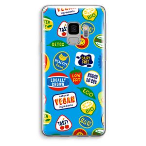 CaseCompany Fruitsticker: Samsung Galaxy S9 Transparant Hoesje