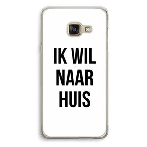 CaseCompany Ik wil naar huis: Samsung A3 (2017) Transparant Hoesje