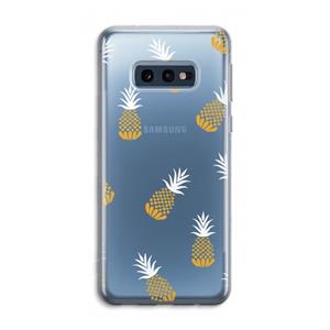 CaseCompany Ananasjes: Samsung Galaxy S10e Transparant Hoesje