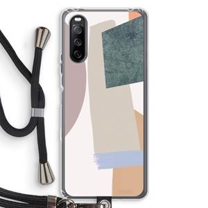 CaseCompany Lindo: Sony Sony Xperia 10 III Transparant Hoesje met koord