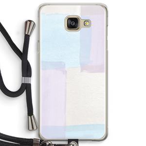 CaseCompany Square pastel: Samsung Galaxy A5 (2016) Transparant Hoesje met koord