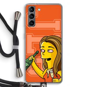 CaseCompany Jamie Lee Simpson: Samsung Galaxy S21 Transparant Hoesje met koord