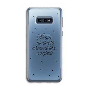 CaseCompany Confetti: Samsung Galaxy S10e Transparant Hoesje