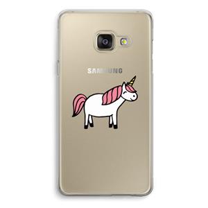 CaseCompany Eenhoorn: Samsung A3 (2017) Transparant Hoesje