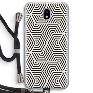 CaseCompany Magic pattern: Samsung Galaxy J5 (2017) Transparant Hoesje met koord