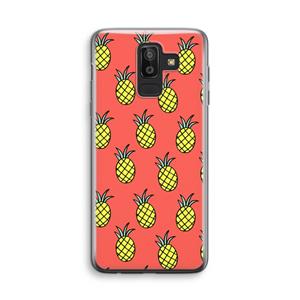 CaseCompany Ananas: Samsung Galaxy J8 (2018) Transparant Hoesje