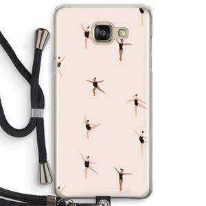 CaseCompany Dancing #1: Samsung Galaxy A5 (2016) Transparant Hoesje met koord