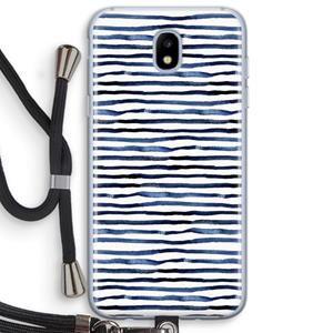CaseCompany Verrassende lijnen: Samsung Galaxy J5 (2017) Transparant Hoesje met koord