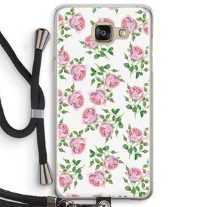 CaseCompany Kleine roosjes: Samsung Galaxy A5 (2016) Transparant Hoesje met koord