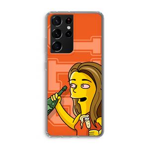 CaseCompany Jamie Lee Simpson: Samsung Galaxy S21 Ultra Transparant Hoesje